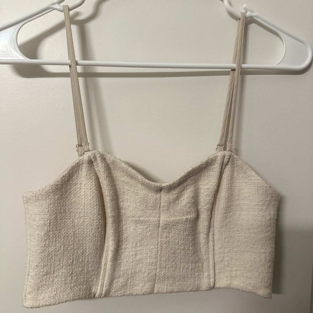 Mara Tweed Bustier Top